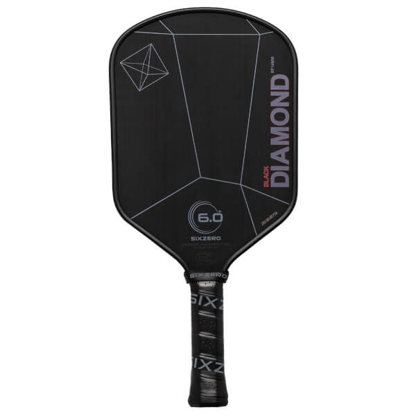 Six Zero 6.0 Black Diamond Power Pickleball Paddle Pickleball Paddles