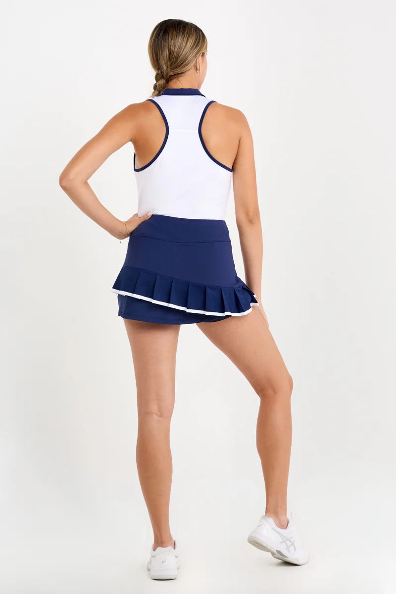 Women's Sofibella 13" Pleated Skort - Aurora Sky Women's Clothing