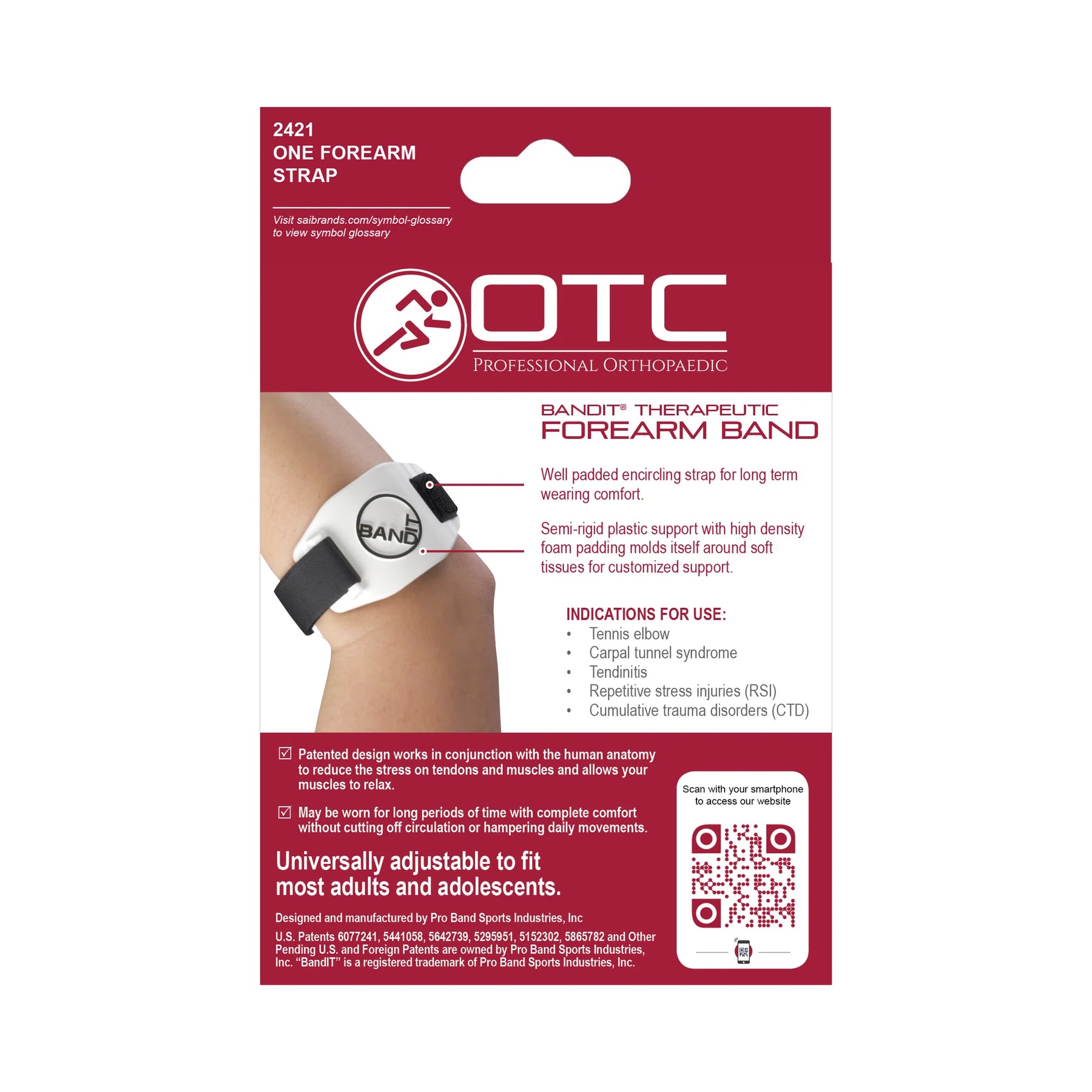 OTC Band It Forearm Band Supports & Braces