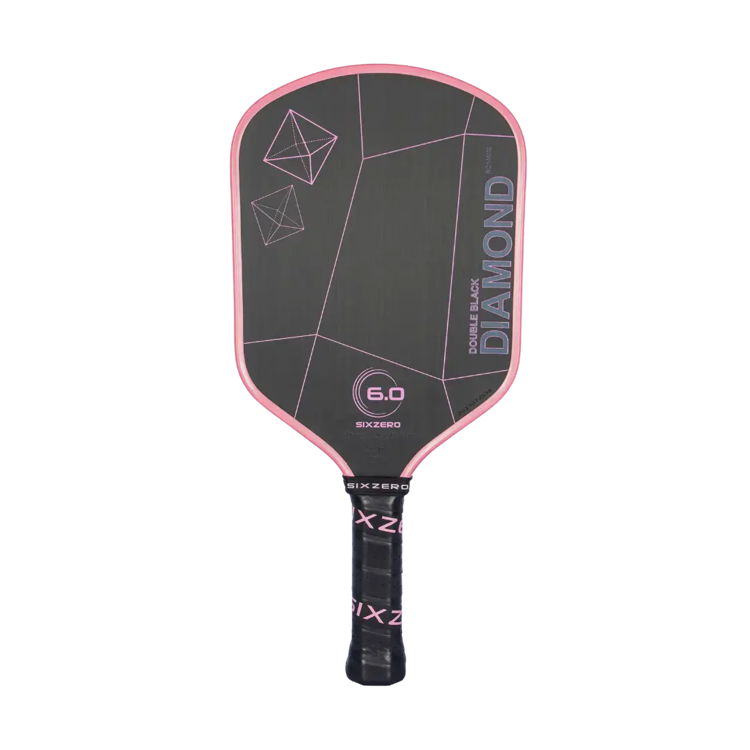 Six Zero 6.0 Double Black Diamond Control Pickleball Paddle Pickleball Paddles