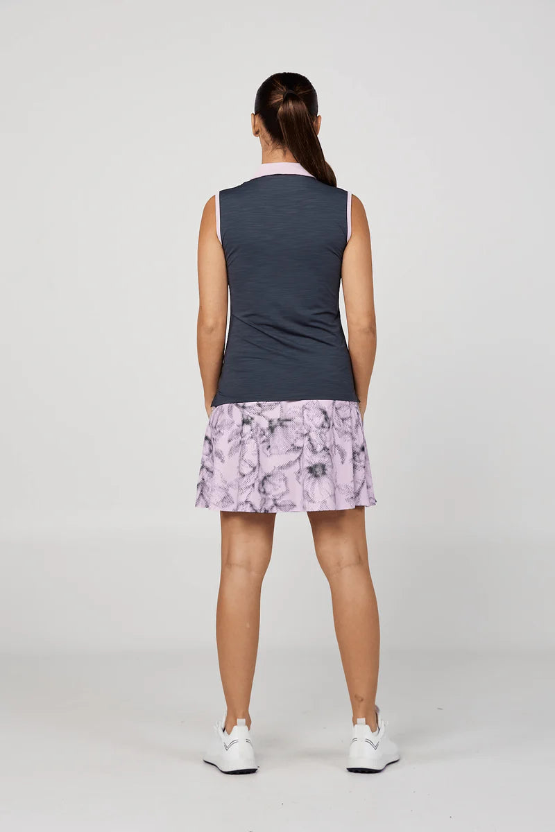 Women's Sofibella Sleeveless Polo - Shades of Pink Women's Clothing