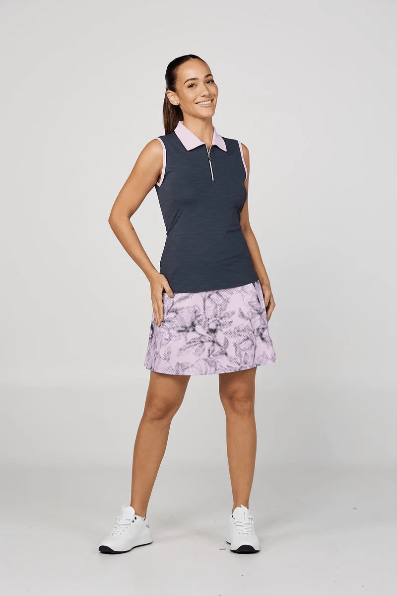 Women's Sofibella Sleeveless Polo - Shades of Pink Women's Clothing