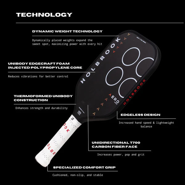 Holbrook Pro Aero T (Elongated) Pickleball Paddle Pickleball Paddles