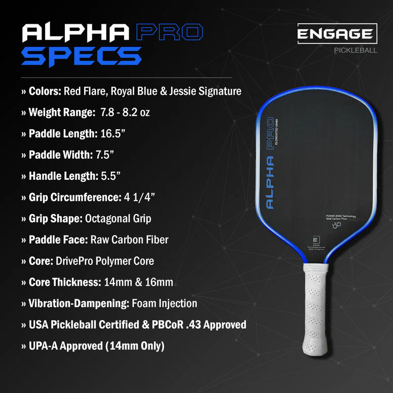 Engage Alpha Pro Pickleball Paddle