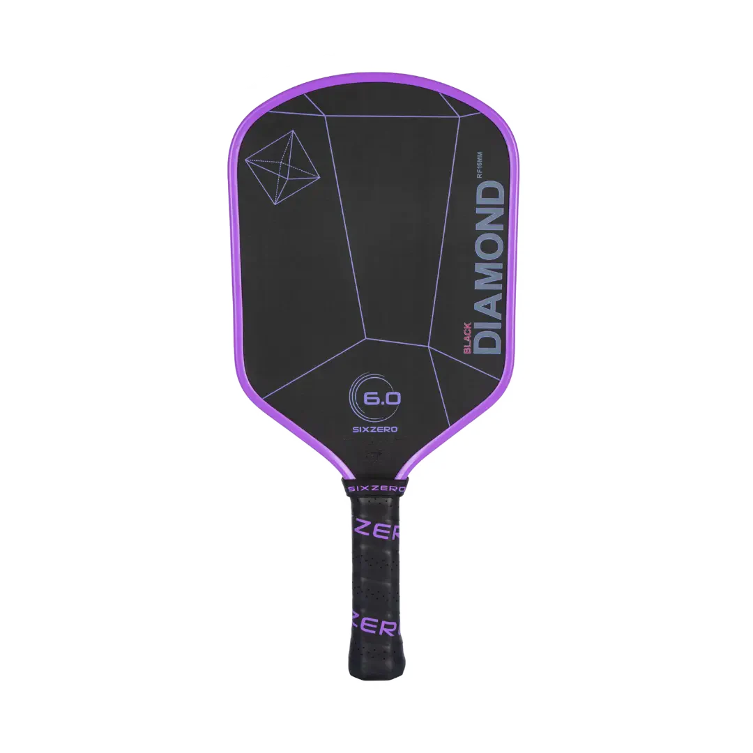 Six Zero 6.0 Black Diamond Power Pickleball Paddle Pickleball Paddles