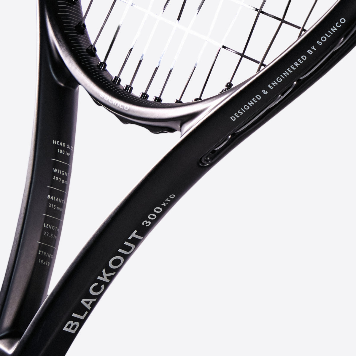 Solinco Blackout 300XTD Tennis Racquet Adult Tennis Racquets