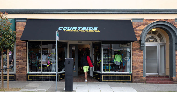 Courtside Tennis storefront in the Berkeley-Oakland location