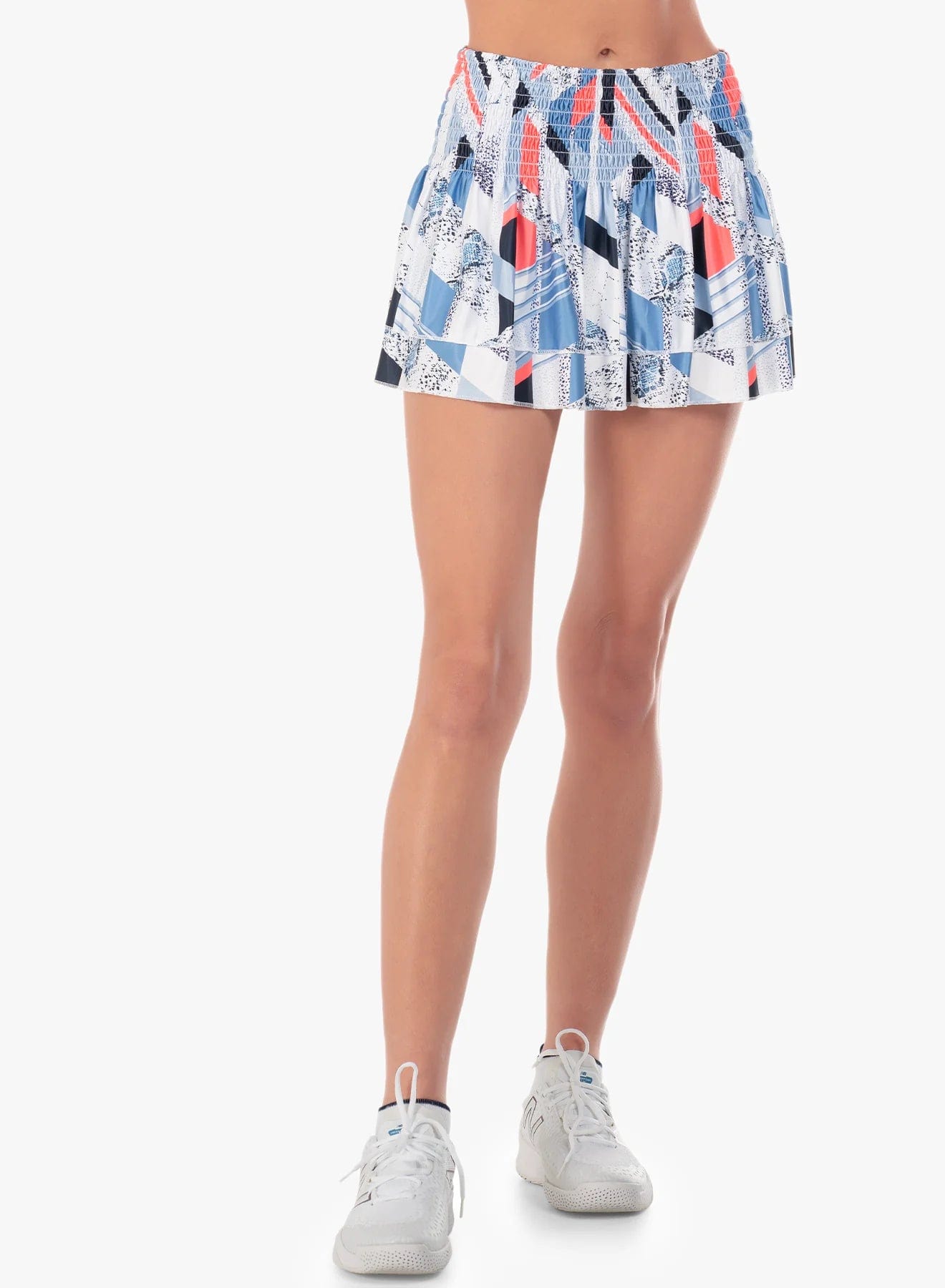 Women's Lucky in Love Long Snake Point Smocked Tennis Skirt Women's Clothing