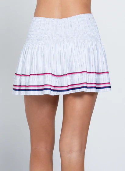 Women's Lucky in Love Long Berry Smocked Skirt Women's Clothing