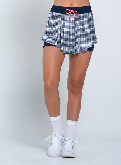 Women's Lucky in Love High Waist Houndstooth 13.5" Skirt Women's Clothing
