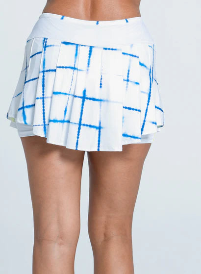 Women's Lucky in Love Shibori Plaid 13.5" Skirt Women's Clothing