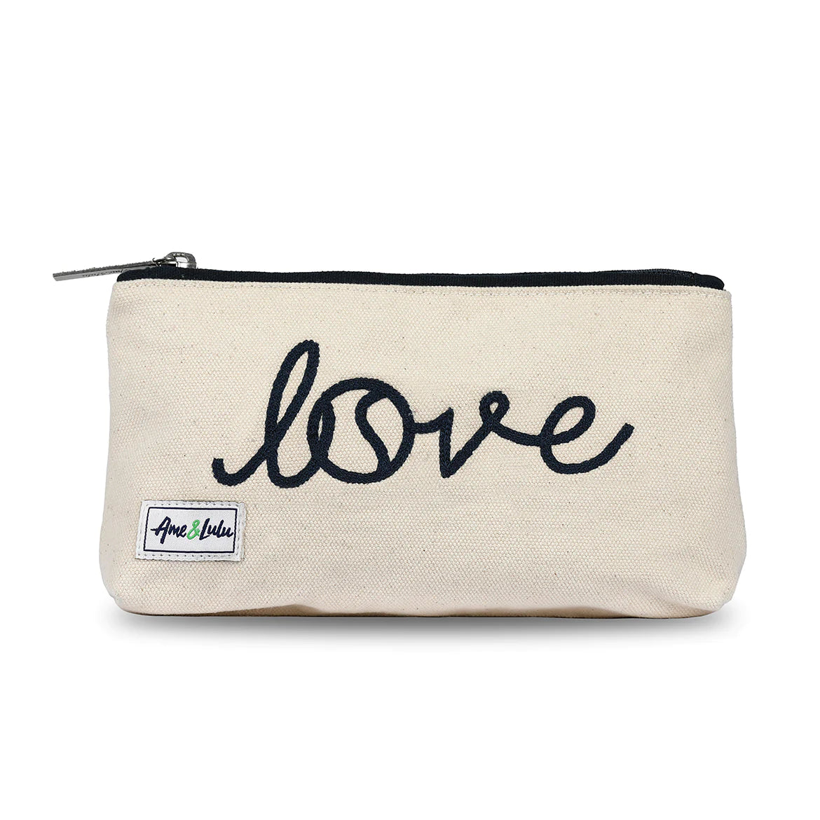 Ame & LuLu Canvas Brush It Off Cosmetic Case Tennis Bags