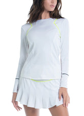Women's Lucky In Love Dynamic Long Sleeve Tennis Top Women's Clothing