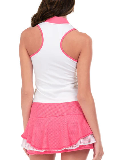 Women's Lucky in Love Ace Zip Crop Tank Women's Clothing