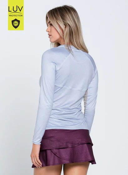 Women's Lucky in Love Heather High Low Breezy Long Sleeve Women's Clothing