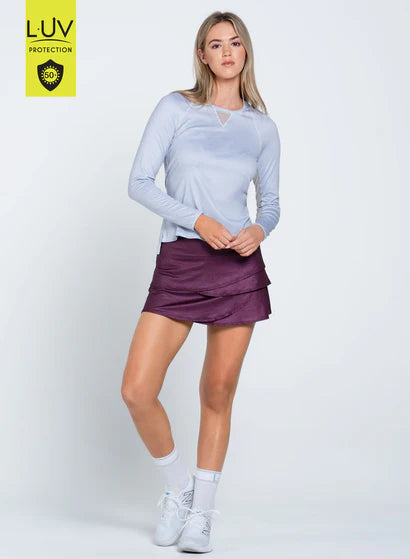 Women's Lucky in Love Heather High Low Breezy Long Sleeve Women's Clothing