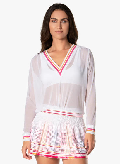 Women's Lucky in Love Classic Mesh Pullover Women's Clothing