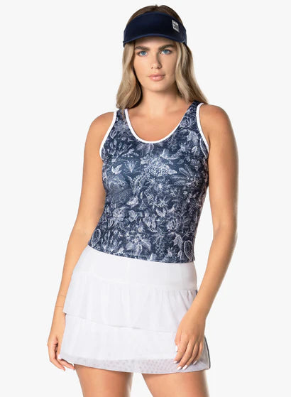 Women's Lucky in Love Fonce Toile Tank Women's Clothing