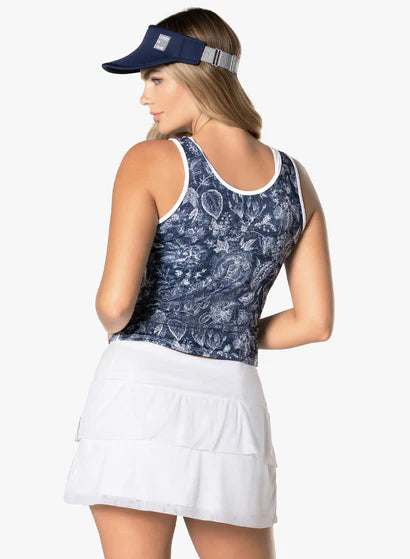 Women's Lucky in Love Fonce Toile Tank Women's Clothing