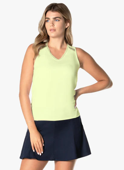 Women's Lucky in Love Easy Game Tie Back Tank Women's Clothing