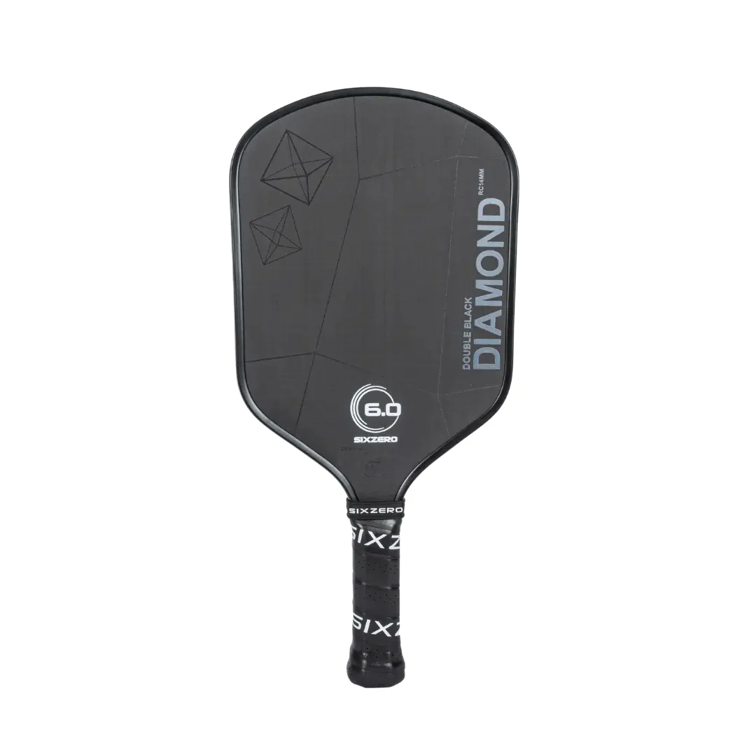 Six Zero 6.0 Double Black Diamond Control Pickleball Paddle Pickleball Paddles