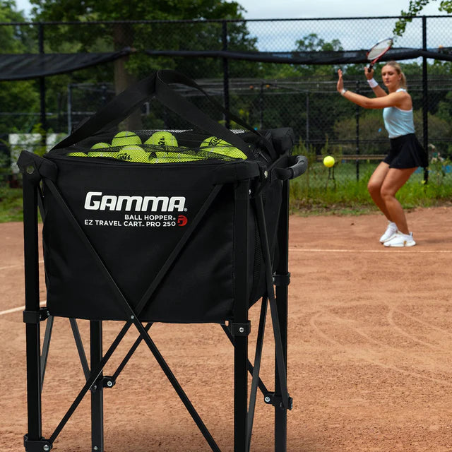 Gamma EZ Travel Cart PRO XD 250 Tennis Ball Hoppers & Carts