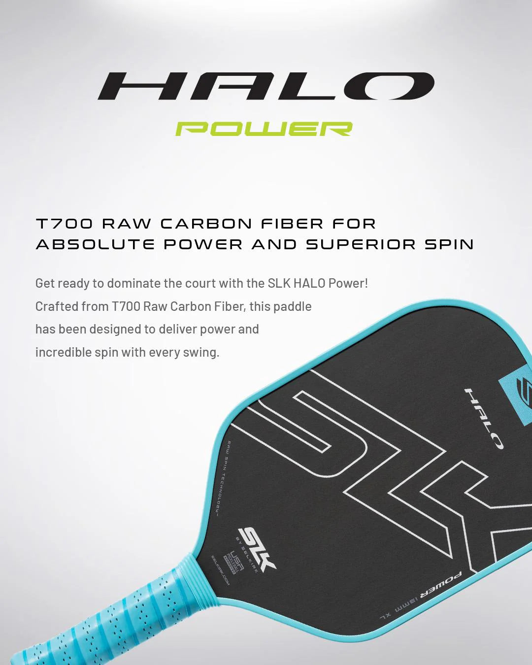 SLK Halo Power Max Pickleball Paddle Pickleball Paddles