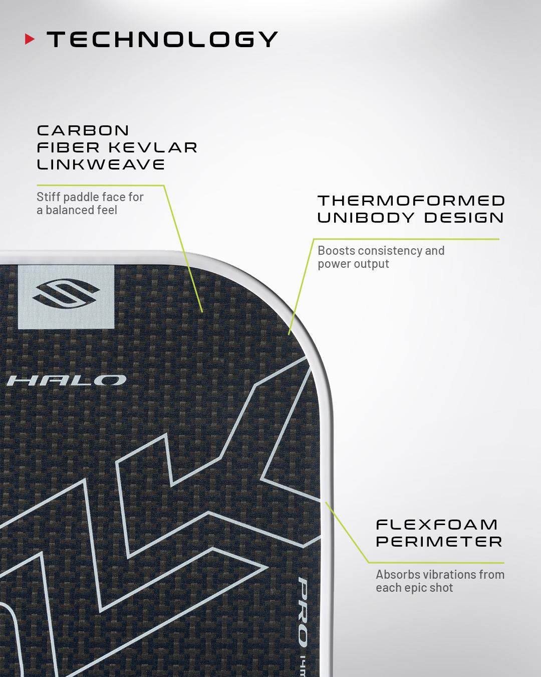 SLK Halo Pro XL Pickleball Paddle Pickleball Paddles