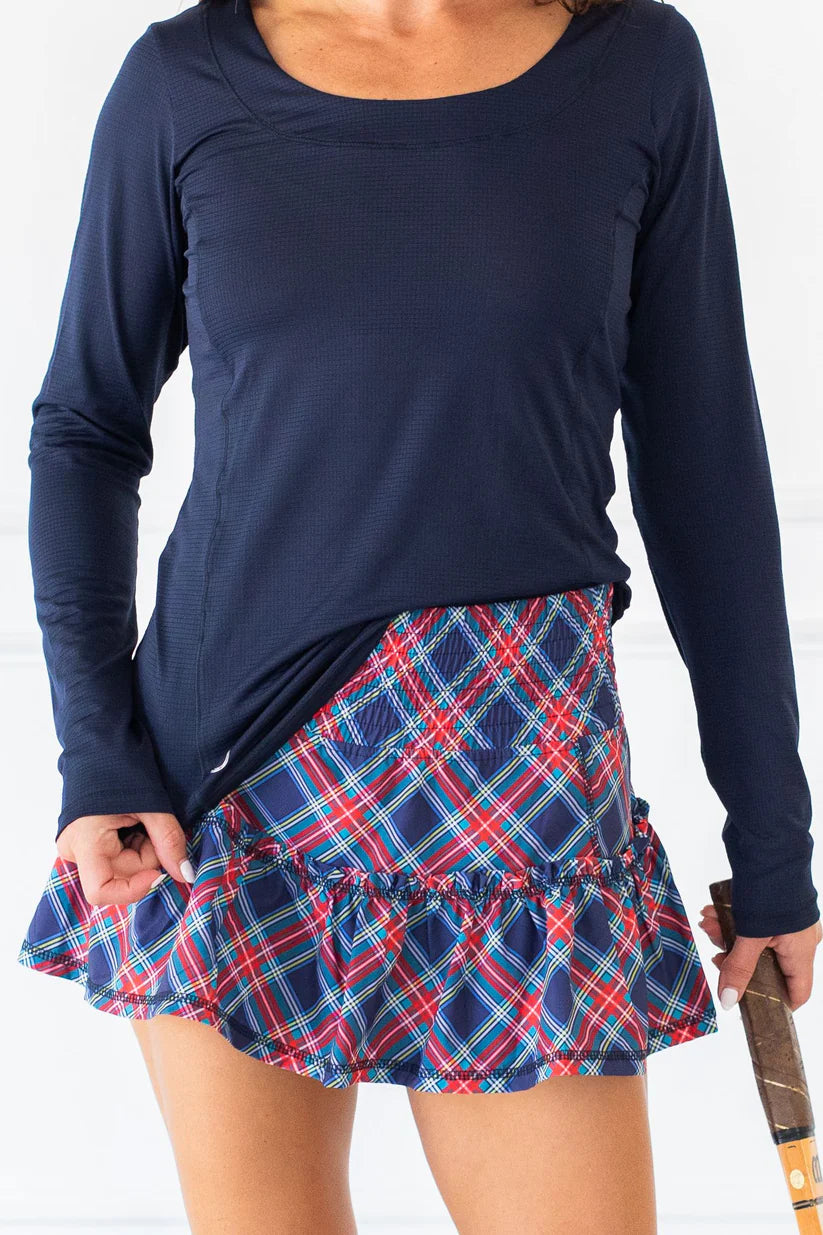 Bubble Women's Lawley Skirt Print - Holiday Plaid 24 Women's Clothing