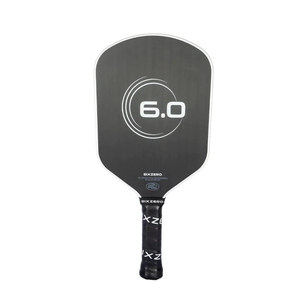 Six Zero 6.0 Infinity Edgeless Double Black Diamond Control Pickleball Paddle Pickleball Paddles