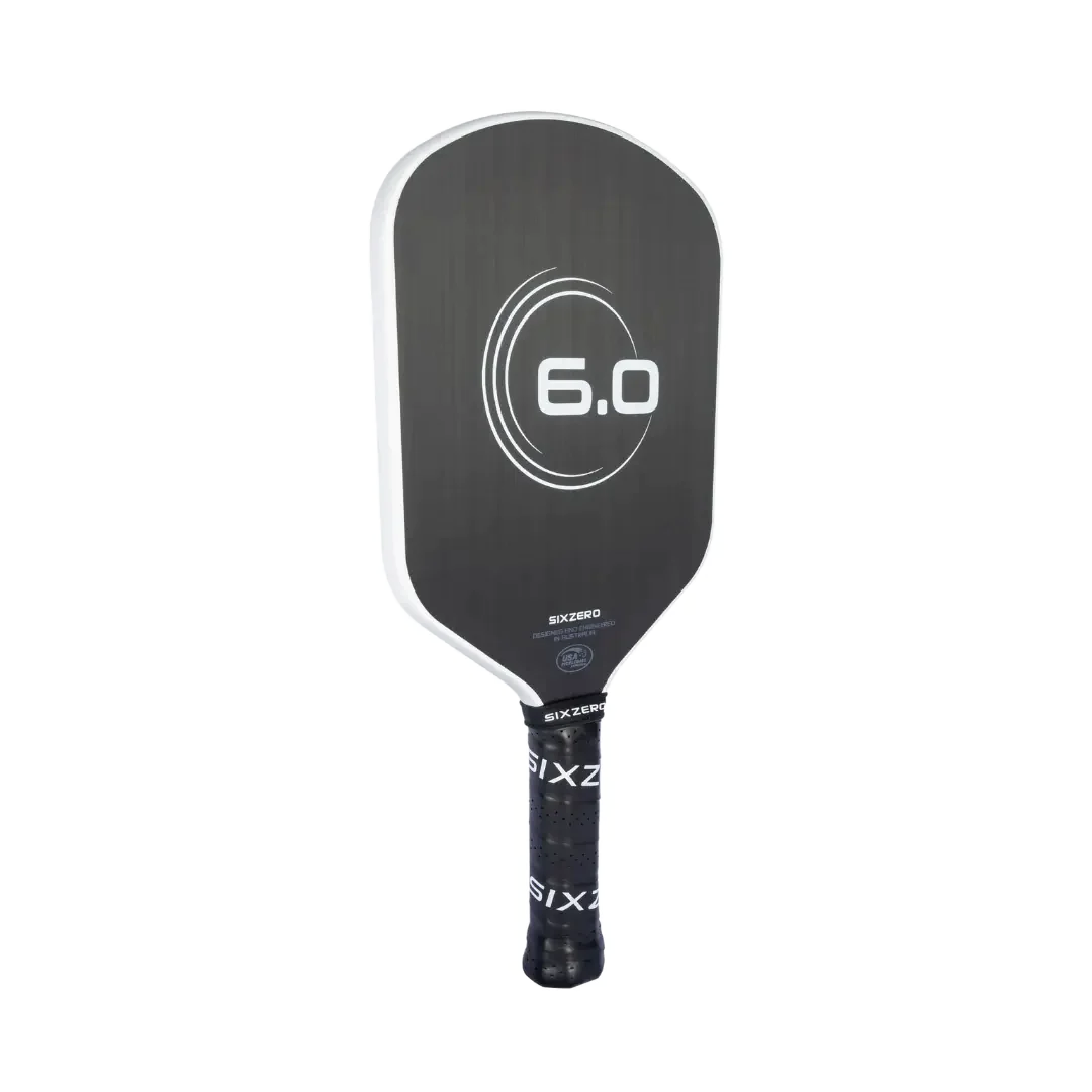 Six Zero 6.0 Infinity Edgeless Double Black Diamond Control Pickleball Paddle Pickleball Paddles