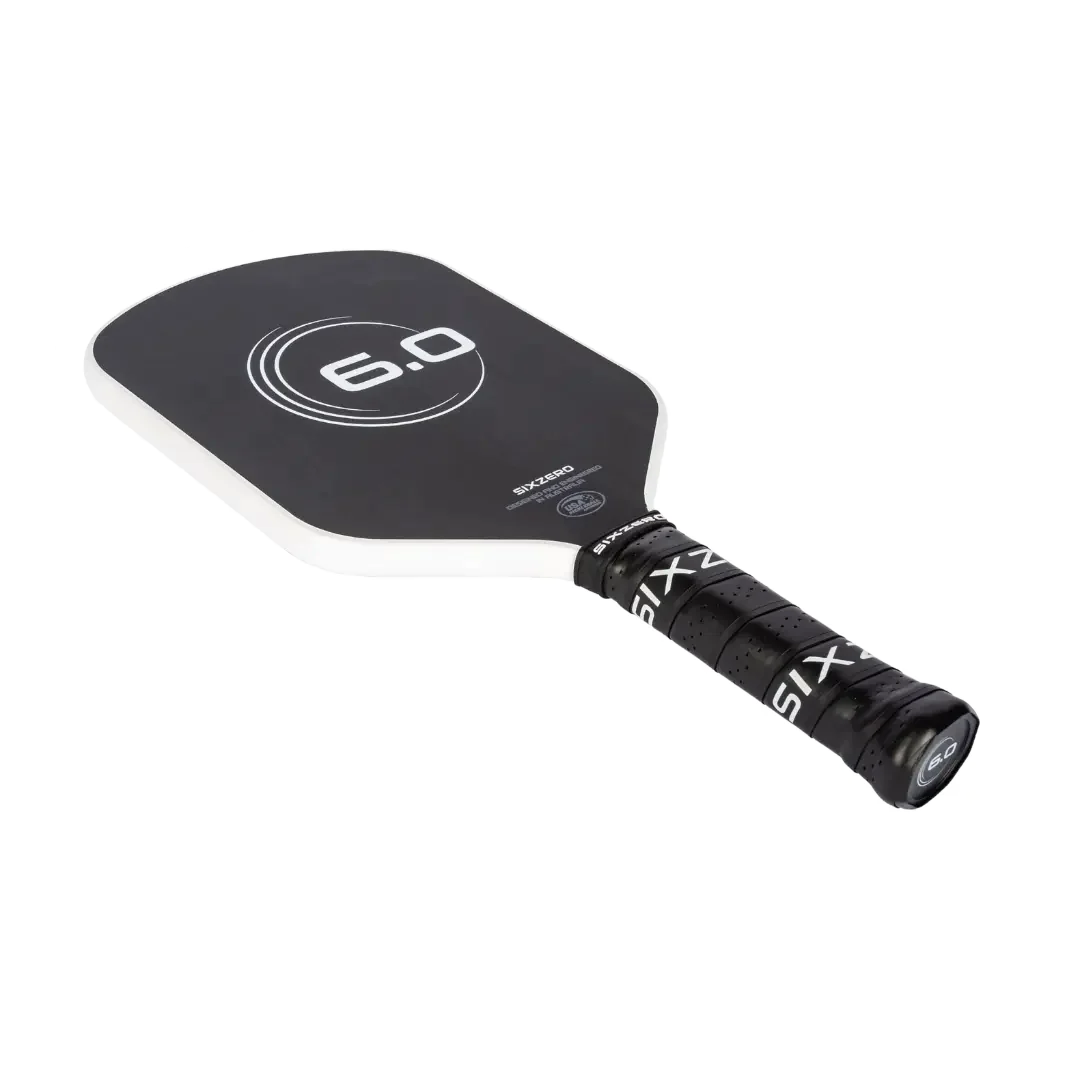 Six Zero 6.0 Infinity Edgeless Double Black Diamond Control Pickleball Paddle Pickleball Paddles
