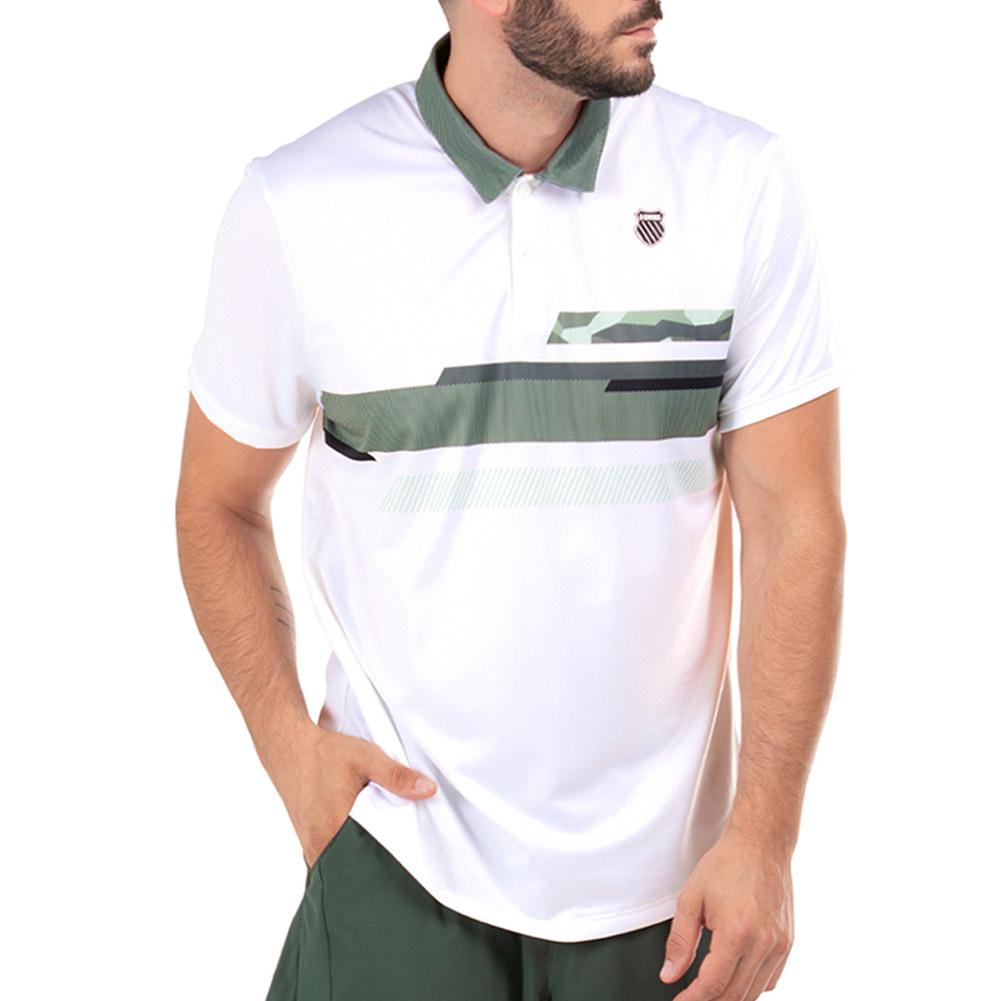 Men's K Swiss Camo Stripe Tennis Polo Men's Clothing