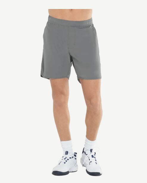 Men's K Swiss Player 7" Short - Dark Gray Men's Clothing