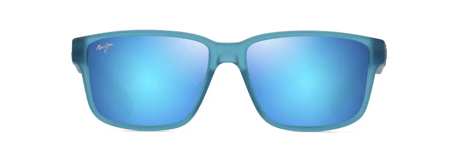 Maui Jim Kuniahi AF Sunglasses - Matte Transparent Blue Sunglasses