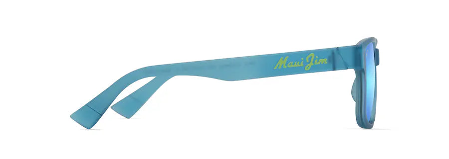 Maui Jim Kuniahi AF Sunglasses - Matte Transparent Blue Sunglasses