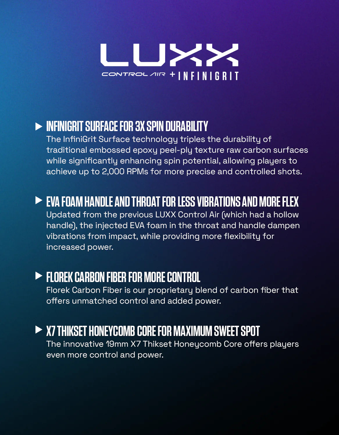 Selkirk LUXX Control Air with InfiniGrit Invikta Pickleball Paddle Pickleball Paddles