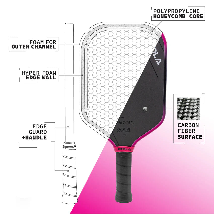 JOOLA Tyson McGuffin Magnus 3S 16mm Pickleball Paddle Pickleball Paddles