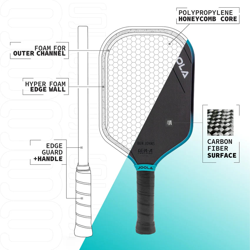 JOOLA Perseus 3S 14mm Pickleball Paddle Pickleball Paddles