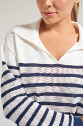 L'Oeuf Poché Pointelle Racquets Sweater Women's Clothing