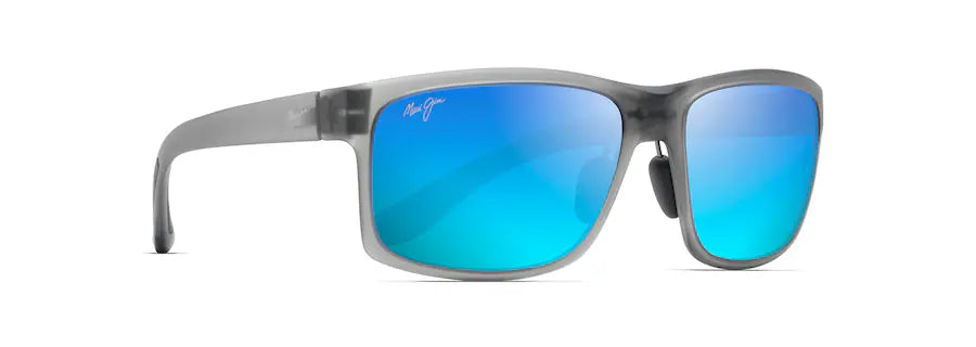 サングラス Maui Jim Maui Jim - Pokowai Arch Blue Hawaii Maui Jim Pokowai Arch Sunglasses - Translucent Matte Grey