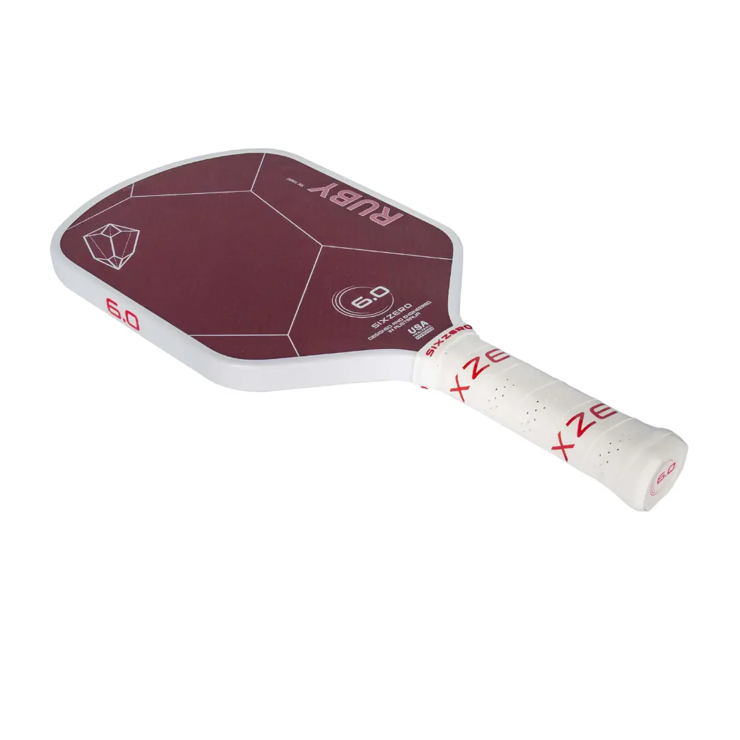Six Zero Ruby 14mm Pickleball Paddle Pickleball Paddles