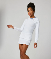 Women's Sofibella Raglan Long Sleeve Tennis Top Women's Clothing