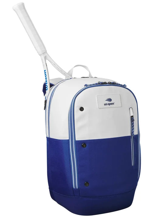 Wilson US OPEN 2023 Tour Backpack White/Navy Tennis Bags