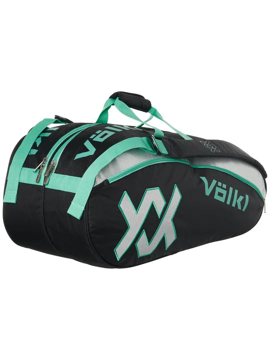 Volkl Tour Combi Bag - Black/Turquoise Tennis Bags