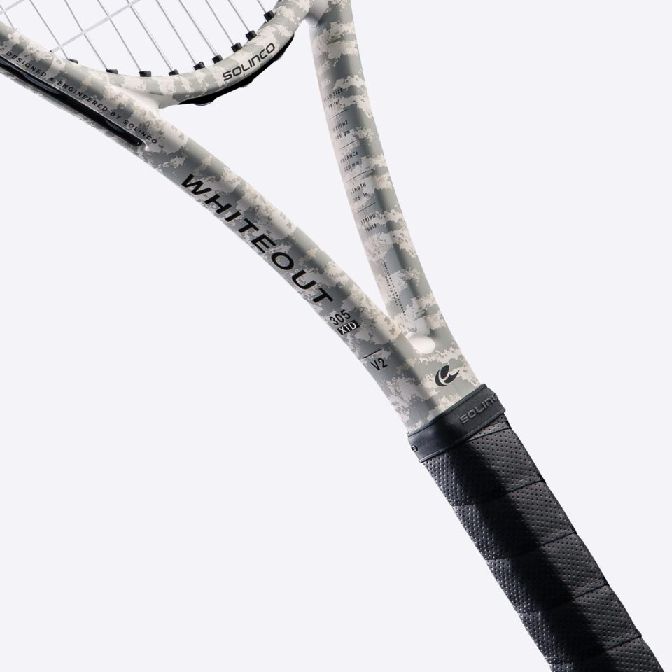 Solinco Whiteout 305 XTD v2 Tennis Racquet Adult Tennis Racquets