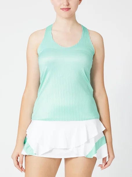 Women's K-Swiss Pleated V-Neck Tennis Tank Top Women's Clothing