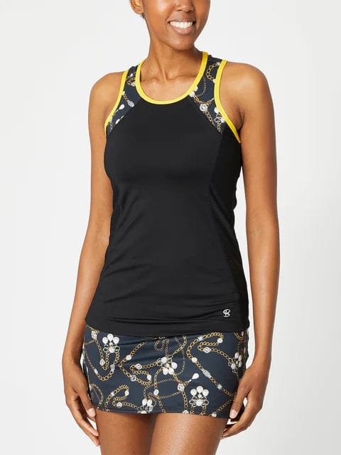 Women's Sofibella Gold Jewel Racerback Tank Women's Clothing