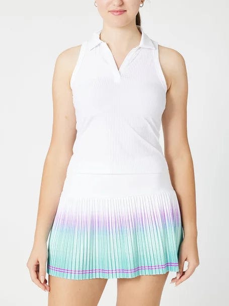 Women's K Swiss Core Sleeveless Rib Tennis Polo Women's Clothing