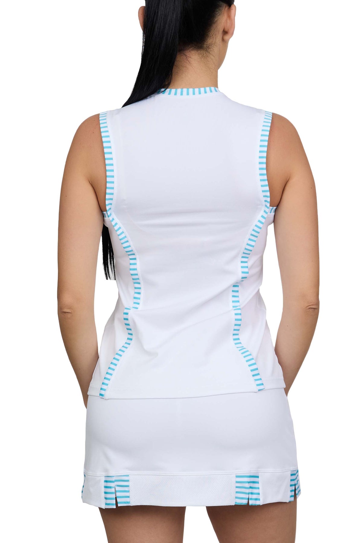 Sofibella Tank - White / Aqua Tank